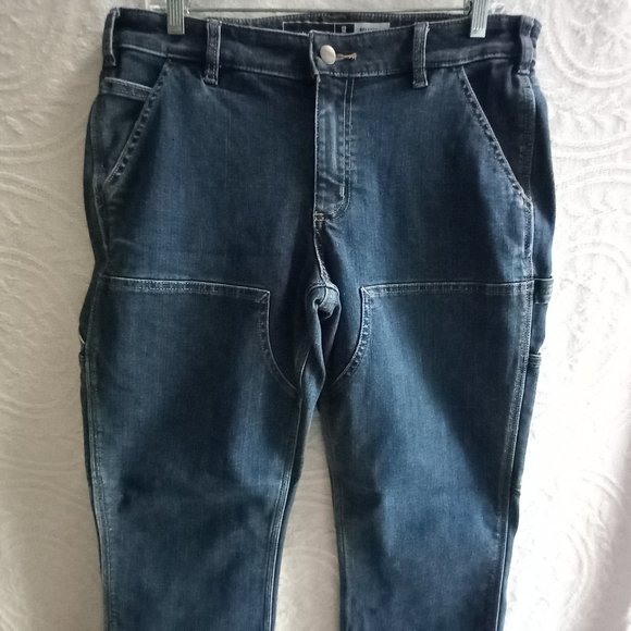 Size 12 Tall Carhartt Relaxed Fit Double Knee CarpenterJeans (T-357) - Picture 3 of 8